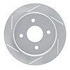 611-54049L Slotted Brake Rotor [Silver], 2001-2019 Ford/Lincoln/Mercury/Mazda, Position: Rear Left - image 1