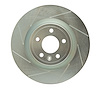 611-54065R Slotted Brake Rotor [Silver], 2011-2014 Ford/Lincoln/Mercury/Mazda, Position: Front Right - image 1
