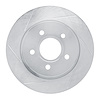 611-54066L Slotted Brake Rotor [Silver], 2012-2018 Ford/Lincoln/Mercury/Mazda, Position: Rear Left - image 1