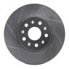 611-54078R Slotted Brake Rotor [Silver], 2015-2020 Ford/Lincoln/Mercury/Mazda, Position: Front Right - image 1