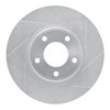 611-54091R Slotted Brake Rotor [Silver], 2007-2008 Ford/Lincoln/Mercury/Mazda, Position: Front Right - image 1