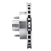 611-54138L Slotted Brake Rotor [Silver], 1995-1997 Ford/Lincoln/Mercury/Mazda, Position: Front Left - image 1