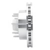 611-54163L Slotted Brake Rotor [Silver], 1999-2002 Ford/Lincoln/Mercury/Mazda, Position: Front Left - image 2