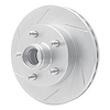611-54166L Slotted Brake Rotor [Silver], 1998-2002 Ford/Lincoln/Mercury/Mazda, Position: Front Left - image 1