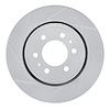 611-54204L Slotted Brake Rotor [Silver], 2007-2021 Ford/Lincoln/Mercury/Mazda, Position: Front Left - image 1
