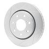 611-54219L Slotted Brake Rotor [Silver], 2010-2014 Ford/Lincoln/Mercury/Mazda, Position: Front Left - image 2