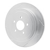 611-55004L Slotted Brake Rotor [Silver], 2003-2011 Ford/Lincoln/Mercury/Mazda, Position: Rear Left - image 1