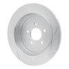 611-55004L Slotted Brake Rotor [Silver], 2003-2011 Ford/Lincoln/Mercury/Mazda, Position: Rear Left - image 2
