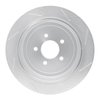 611-55004L Slotted Brake Rotor [Silver], 2003-2011 Ford/Lincoln/Mercury/Mazda, Position: Rear Left - image 4