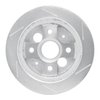 611-58000L Slotted Brake Rotor [Silver], 1986-1989 Acura/Honda, Position: Rear Left - image 2