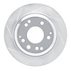 611-58016L Slotted Brake Rotor [Silver], 1999-2001 Acura/Honda, Position: Rear Left - image 1