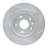 611-58017L Slotted Brake Rotor [Silver], 2001-2003 Acura/Honda, Position: Rear Left - image 4
