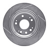 611-58018R Slotted Brake Rotor [Silver], 2002-2004 Acura/Honda, Position: Rear Right - image 1
