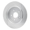 611-58029L Slotted Brake Rotor [Silver], 2015-2021 Acura/Honda, Position: Rear Left - image 2