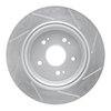 611-58029L Slotted Brake Rotor [Silver], 2015-2021 Acura/Honda, Position: Rear Left - image 4
