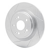 611-58030L Slotted Brake Rotor [Silver], 2017-2020 Acura/Honda, Position: Rear Left - image 1
