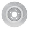 611-58030L Slotted Brake Rotor [Silver], 2017-2020 Acura/Honda, Position: Rear Left - image 2