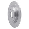 611-58030R Slotted Brake Rotor [Silver], 2017-2020 Acura/Honda, Position: Rear Right - image 1