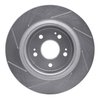 611-58030R Slotted Brake Rotor [Silver], 2017-2020 Acura/Honda, Position: Rear Right - image 2
