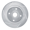 611-59010L Slotted Brake Rotor [Silver], 1984-1987 Acura/Honda, Position: Rear Left - image 1