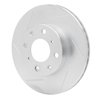 611-59011L Slotted Brake Rotor [Silver], 1984-1990 Acura/Honda, Position: Front Left - image 2