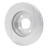 611-59012L Slotted Brake Rotor [Silver], 1986-1991 Acura/Honda, Position: Front Left - image 2