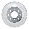 611-59014L Slotted Brake Rotor [Silver], 1988-2001 Acura/Honda, Position: Rear Left - image 1