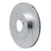 611-59016L Slotted Brake Rotor [Silver], 1990-2014 Acura/Honda, Position: Front Left - image 2