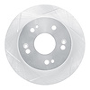 611-59024L Slotted Brake Rotor [Silver], 1997-2015 Acura/Honda, Position: Rear Left - image 1
