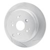 611-59047R Slotted Brake Rotor [Silver], 2002-2004 Acura/Honda, Position: Rear Right - image 2