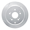 611-59050L Slotted Brake Rotor [Silver], 2005-2010 Acura/Honda, Position: Rear Left - image 1