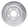 611-63025L Slotted Brake Rotor [Silver], 1992-1994 Mercedes-Benz, Position: Rear Left - image 1