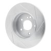 611-63037L Slotted Brake Rotor [Silver], 1998-2003 Mercedes-Benz, Position: Rear Left - image 2