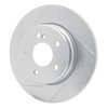 611-63037L Slotted Brake Rotor [Silver], 1998-2003 Mercedes-Benz, Position: Rear Left - image 4