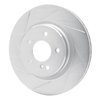 611-63040L Slotted Brake Rotor [Silver], 1998-2009 Multiple Makes/Models, Position: Rear Left - image 2