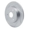 611-63090L Slotted Brake Rotor [Silver], 2005-2016 Smart, Position: Front Left - image 2