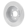 611-63123L Slotted Brake Rotor [Silver], 1998-2005 Mercedes-Benz, Position: Rear Left - image 1