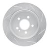 611-63123L Slotted Brake Rotor [Silver], 1998-2005 Mercedes-Benz, Position: Rear Left - image 3