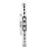 611-63124L Slotted Brake Rotor [Silver], 2000-2005 Mercedes-Benz, Position: Front Left - image 1