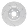 611-63125L Slotted Brake Rotor [Silver], 2000-2005 Mercedes-Benz, Position: Rear Left - image 2