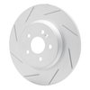 611-63125L Slotted Brake Rotor [Silver], 2000-2005 Mercedes-Benz, Position: Rear Left - image 3