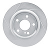 611-63163L Slotted Brake Rotor [Silver], 2014-2019 Mercedes-Benz, Position: Rear Left - image 1
