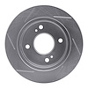 611-67029R Slotted Brake Rotor [Silver], 1989-1998 Infiniti/Nissan, Position: Rear Right - image 1