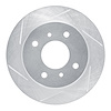 611-67036L Slotted Brake Rotor [Silver], 1990-2006 Infiniti/Nissan, Position: Rear Left - image 1