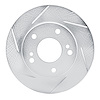611-67047L Slotted Brake Rotor [Silver], 1996-1998 Infiniti/Nissan, Position: Front Left - image 1