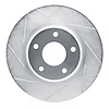 611-67049L Slotted Brake Rotor [Silver], 2002-2006 Infiniti/Nissan, Position: Front Left - image 1