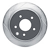 611-67050L Slotted Brake Rotor [Silver], 2002-2021 Multiple Makes/Models, Position: Rear Left - image 1