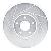 611-67051L Slotted Brake Rotor [Silver], 2003-2005 Infiniti/Nissan, Position: Front Left - image 1