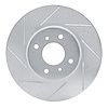 611-67054L Slotted Brake Rotor [Silver], 2004-2006 Infiniti/Nissan, Position: Front Left - image 1