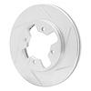 611-67074R Slotted Brake Rotor [Silver], 1984-1986 Infiniti/Nissan, Position: Front Right - image 1